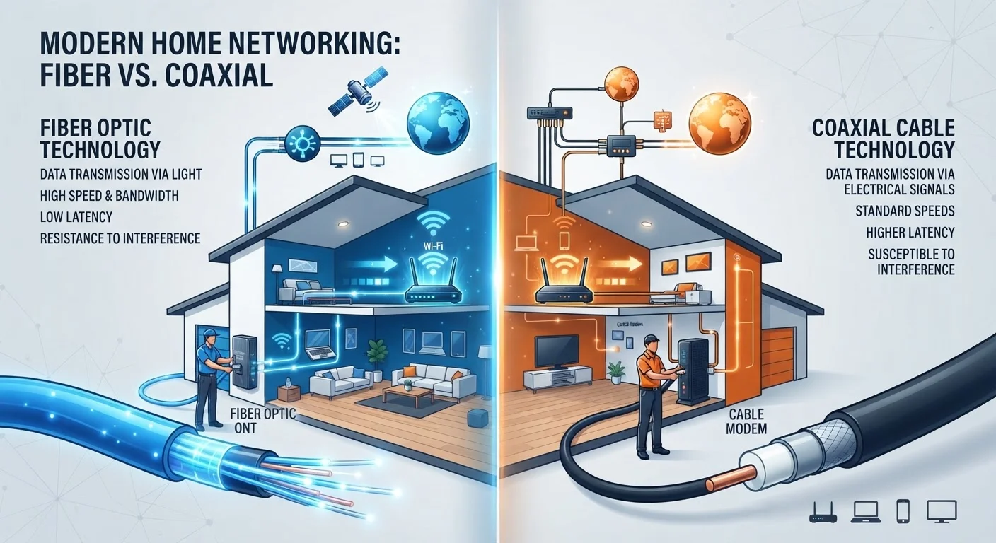 Fiber vs. Cable Internet: What the Speed Difference Really Means at Home