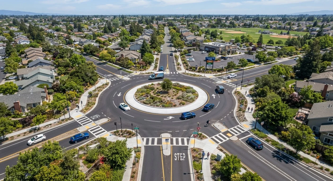 Roundabouts, Four-Way Stops, and Uncontrolled Intersections: A Traffic Law Reference