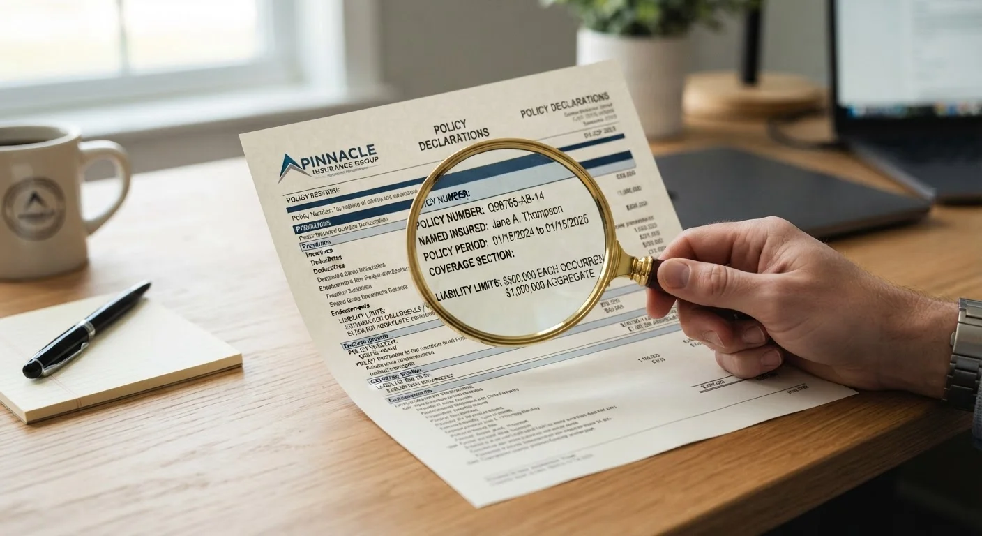 The Policy Declarations Page: Everything It Tells You at a Glance