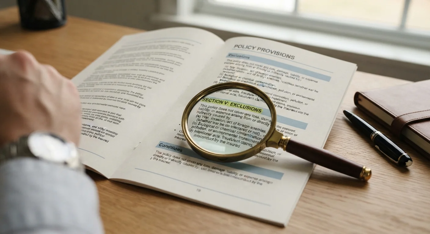 What Insurance Exclusions Really Say—and Why Reading Them First Matters